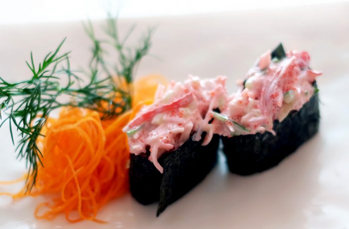 Nigiri salade goberge de crabe