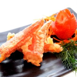 Goberge à la saveur de crabe tempura